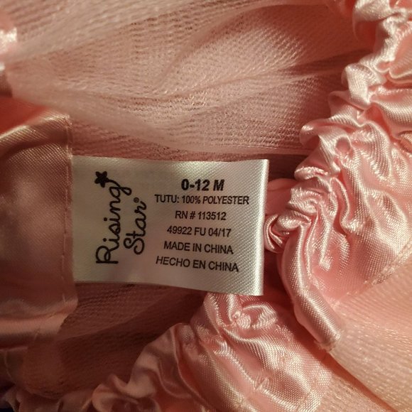 5/25 Pink Tulle Tutu 0-12 mo NWOT - Picture 3 of 3